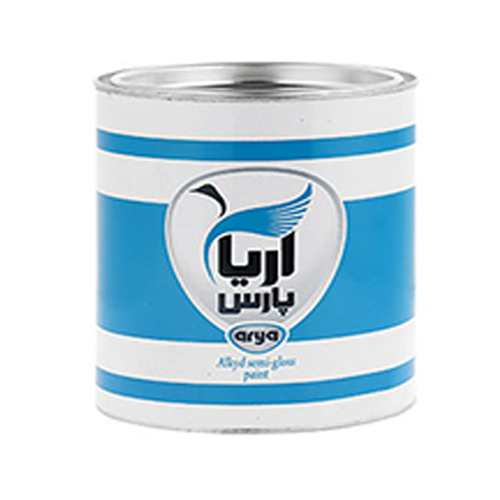 رنگ سفید نیم مات روغنی آریاپارس حجم 1000 گرم