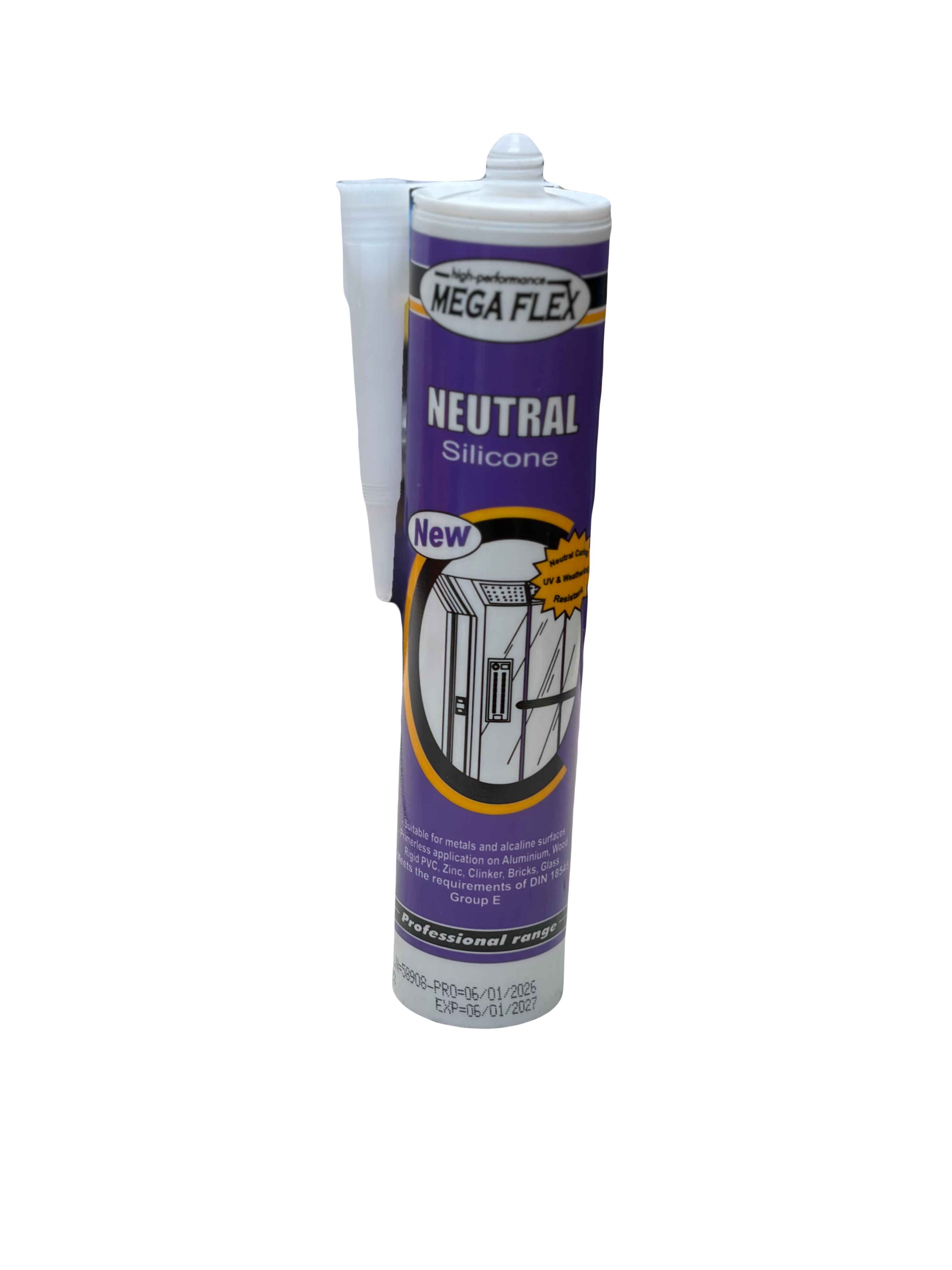 چسب سیلیکون مخصوص آینه برند غفاری Neutral